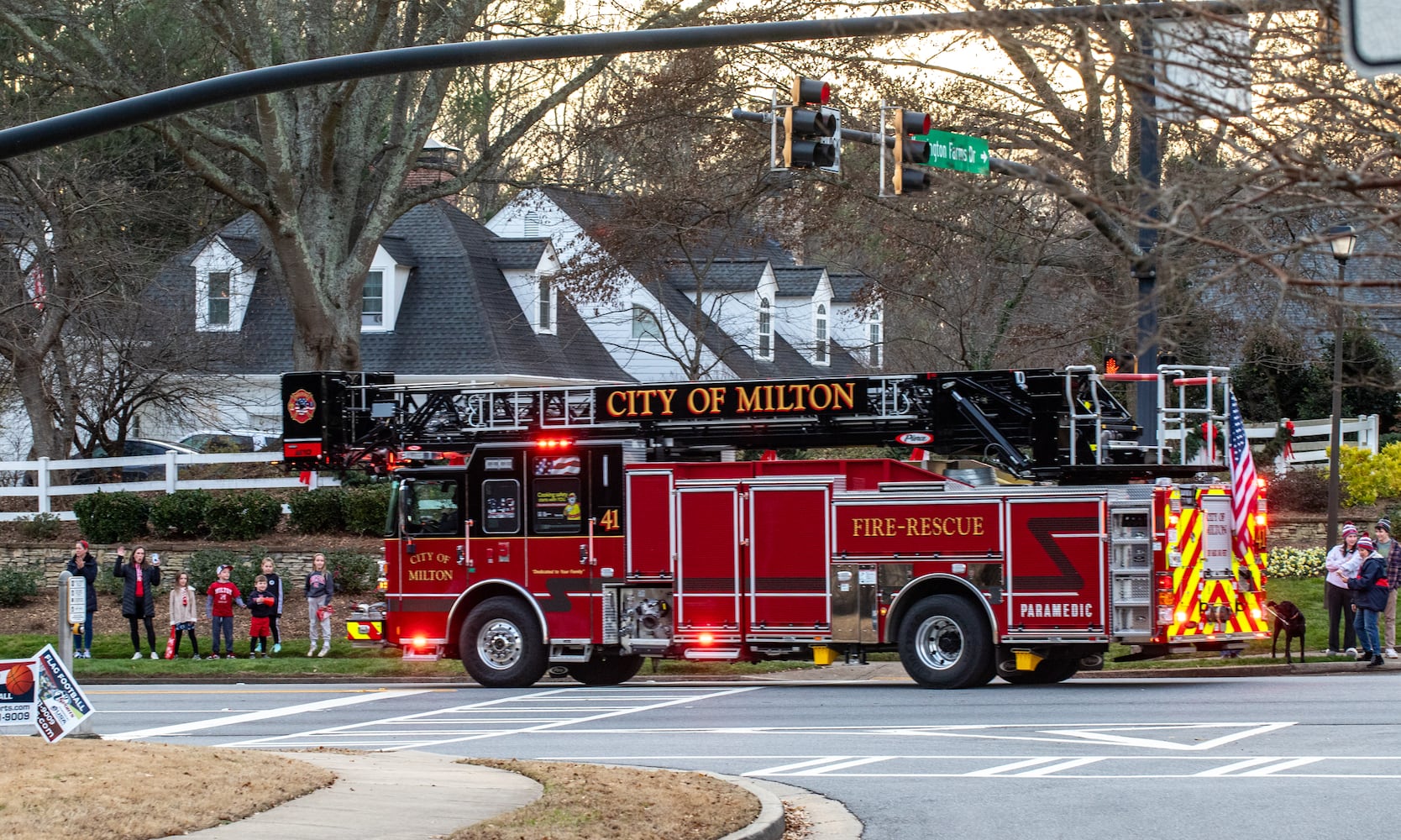 Milton High School football champs parade and celebration