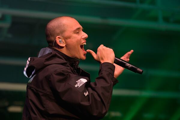 Rapper Logic performs onstage at "Spotify's Best New Artist Party" at Skylight Clarkson on January 25, 2018 in New York City.  (Photo by Roy Rochlin/Getty Images for Spotify)