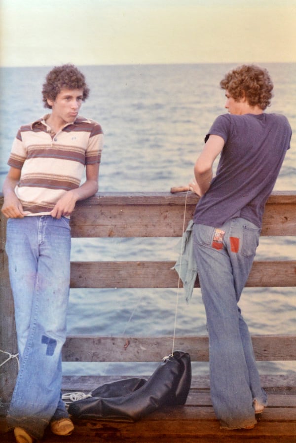 Louie Giglio and Andy Stanley as teenagers in Florida.