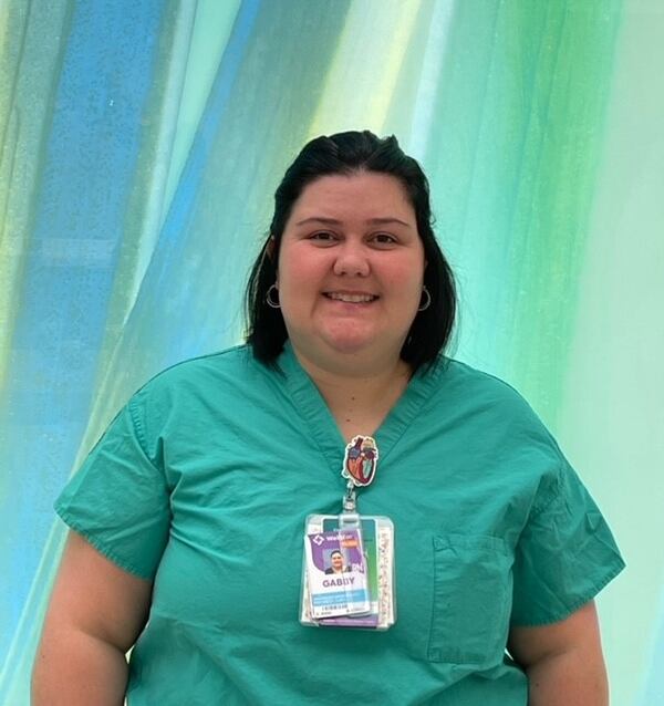 Lelia (Gabby) McDaniel, Wellstar system cath lab float nurse.