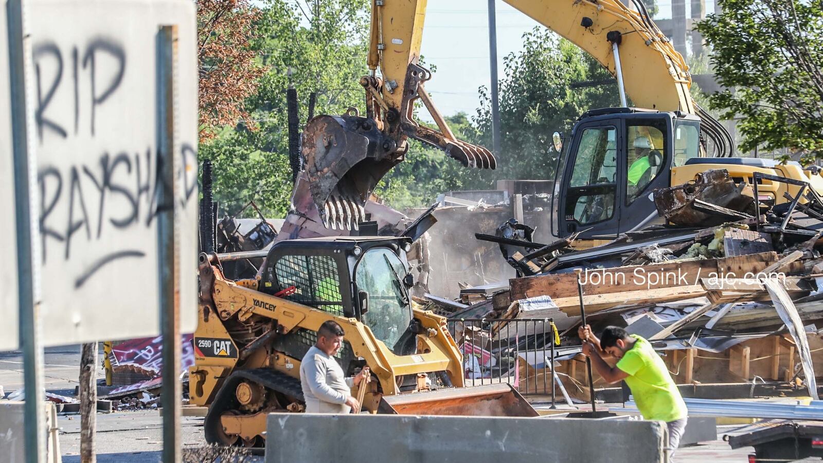 Wendy's where Rayshard Brooks was killed is demolished