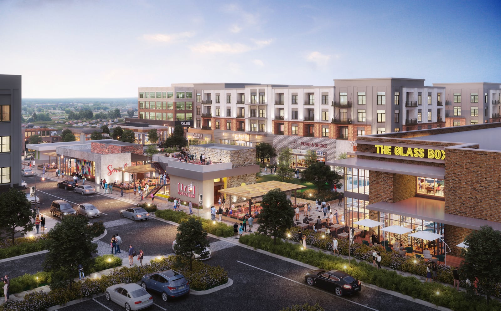 This is a rendering of the Medley mixed-use development project by Toro Development Company in Johns Creek.