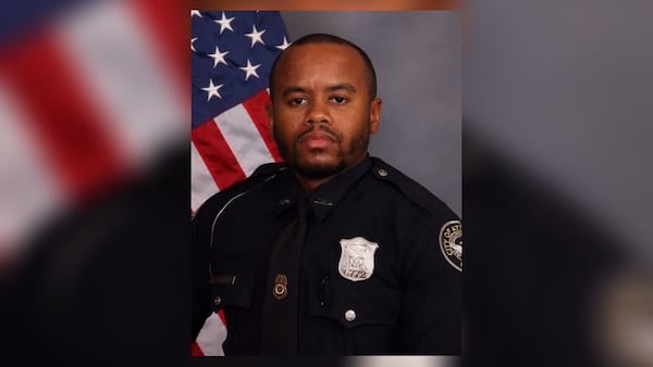 Atlanta police Officer David Rodgers was shot Feb. 7 while attempting to arrest Christian Eppinger.