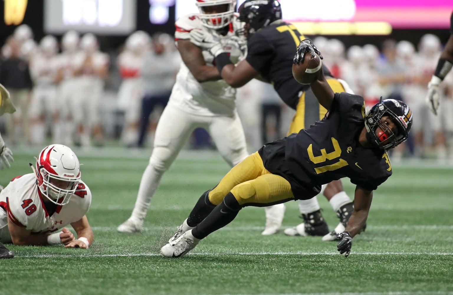 Photos: Day 2 of HS state title games at Mercedes-Benz Stadium