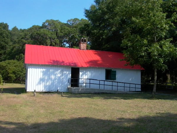 Hofwyl-Broadfield Plantation Historic Site: This cabin is on a former rice plantation, where the crop was grown even after the Civil War. In 1973, the last plantation heir left the land, including the main house and all its contents, to the state. The slave cabin, a duplex, has been turned into a public bathroom on one side. The other side has been restored to resemble its antebellum appearance. (Jeanne Cyriaque)