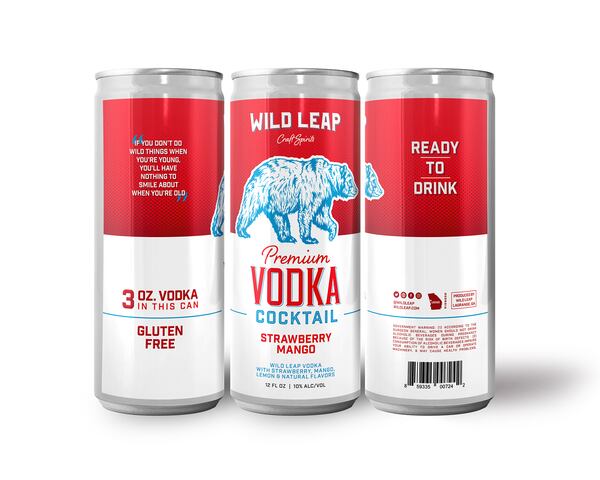 Wild Leap's premium vodka now comes in the form of 12-oz ready-to-drink canned cocktails
Courtesy of Wild Leap