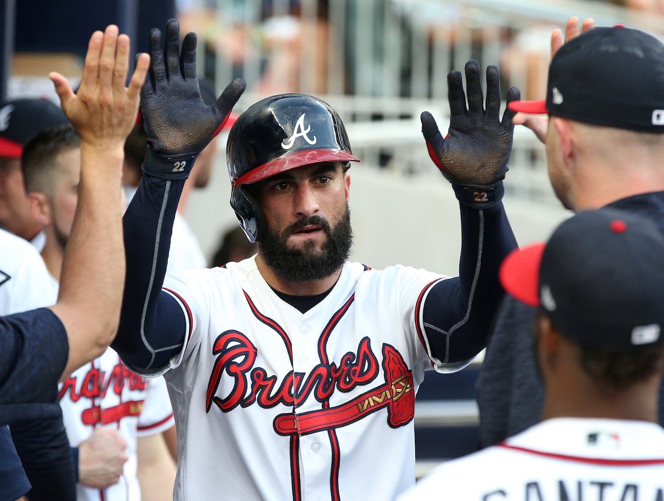 Photos: Braves seek to end skid against the Blue Jays