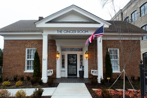 The Ginger Room is now a charming coffee and tea cafe in Alpharetta but was built in 1856 by Dr. Oliver P. Skelton. 
Courtesy of The Ginger Room.