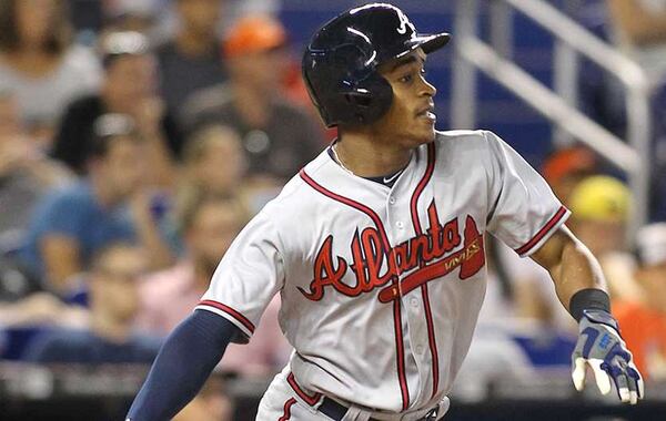 Mallex Smith rejoins the Braves tonight for the first time since breaking a thumb June 19 when hit by a pitch. (AP file photo)