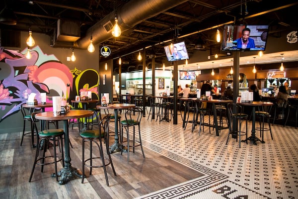 Black Sheep Tavern and Oyster Room dining area and bar. Photo credit- Mia Yakel.