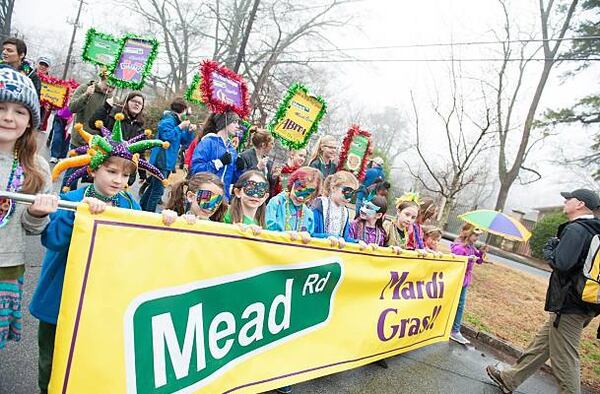 Join in or watch the Mead Rd. Mardi Gras parade on Saturday, March 2 in Decatur.