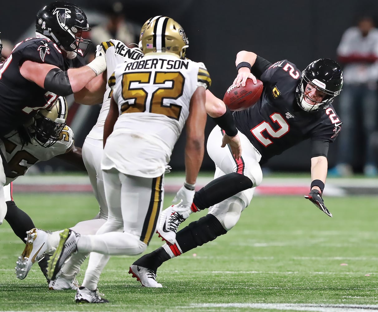 Photos: Falcons are sacked by the Saints