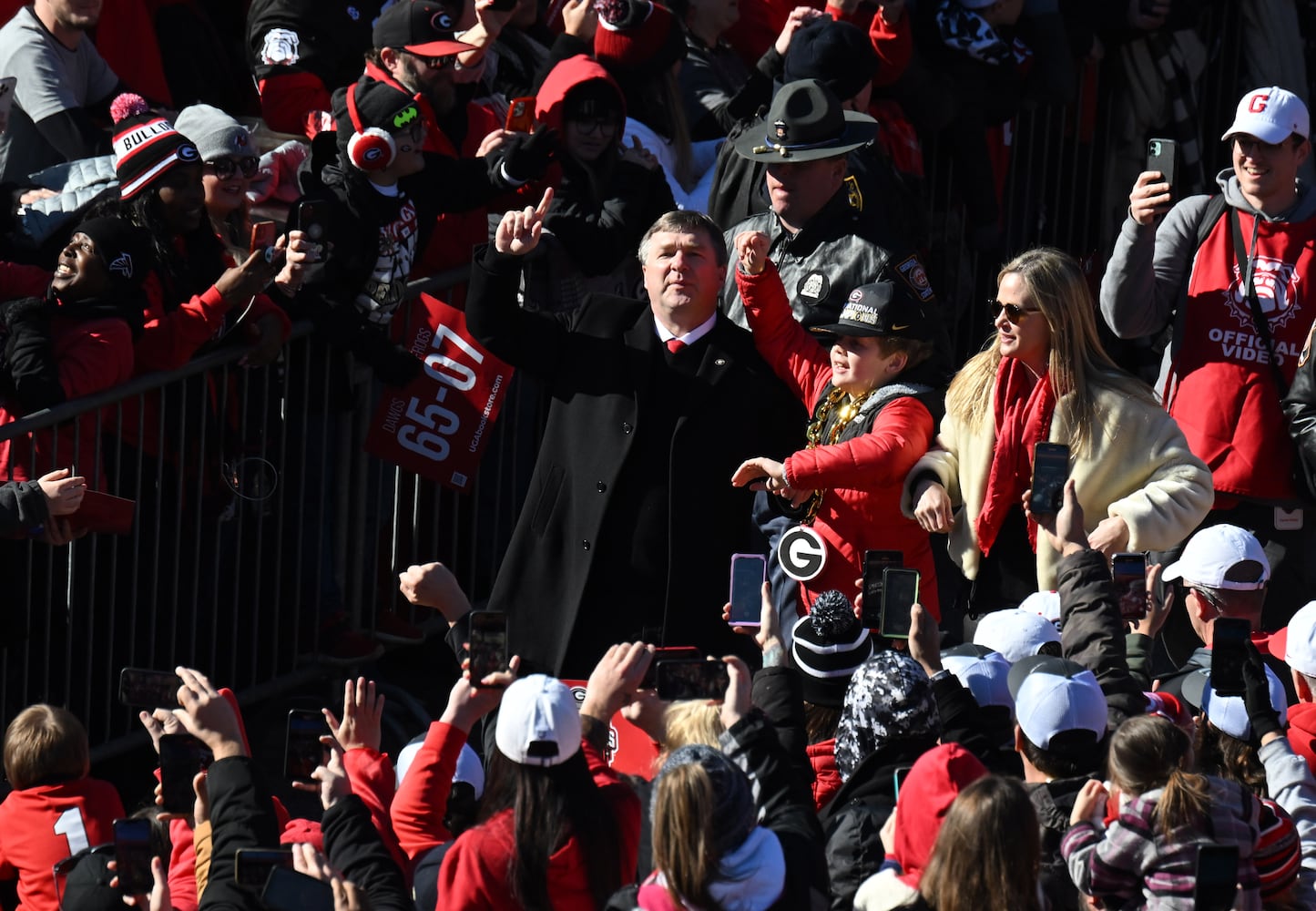 Georgia championship celebration