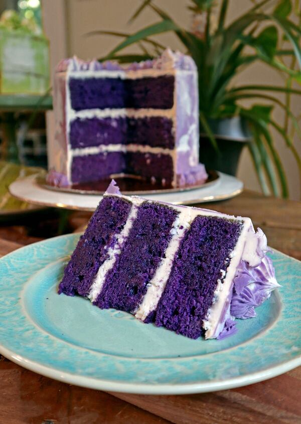 Ube cake from Bakey Bakes. (Courtesy of Bakey Bakes)