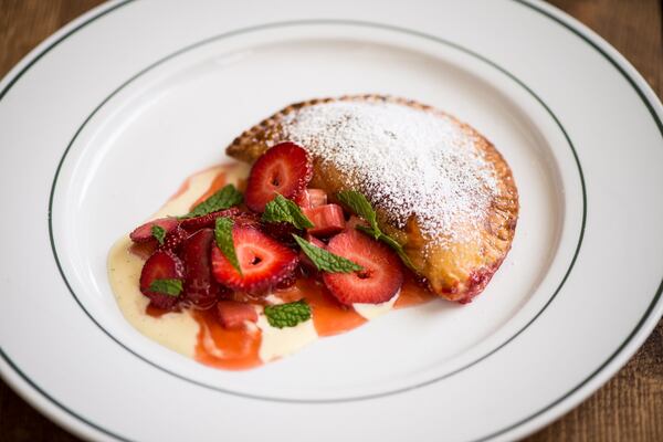  Garden and Gun Strawberry Rhubarb Hand Pie. Photo credit- Mia Yakel.