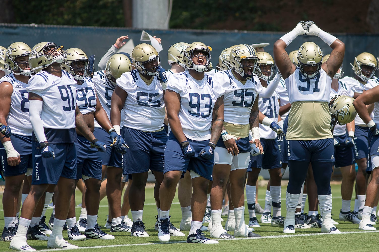 Photos: New coach Geoff Collins has Georgia Tech on the field