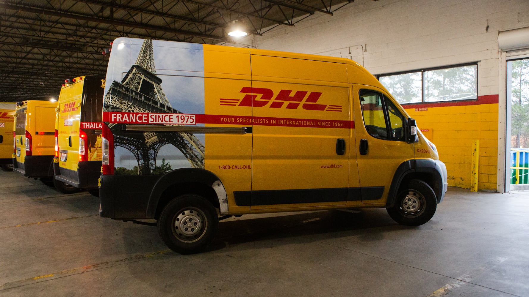 A DHL truck leaves DHL Express on Wednesday, December 16, 2020, in Atlanta. Workers at the shipping center worked to fulfill orders during the holiday rush. CHRISTINA MATACOTTA FOR THE ATLANTA JOURNAL-CONSTITUTION.