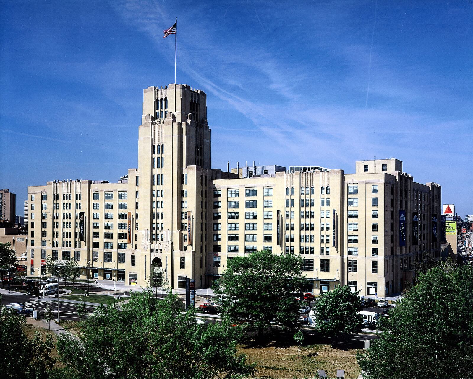 Boston's Landmark Center, which opened in 2000, includes a movie theater. (Courtesy of Bruner/Cott)