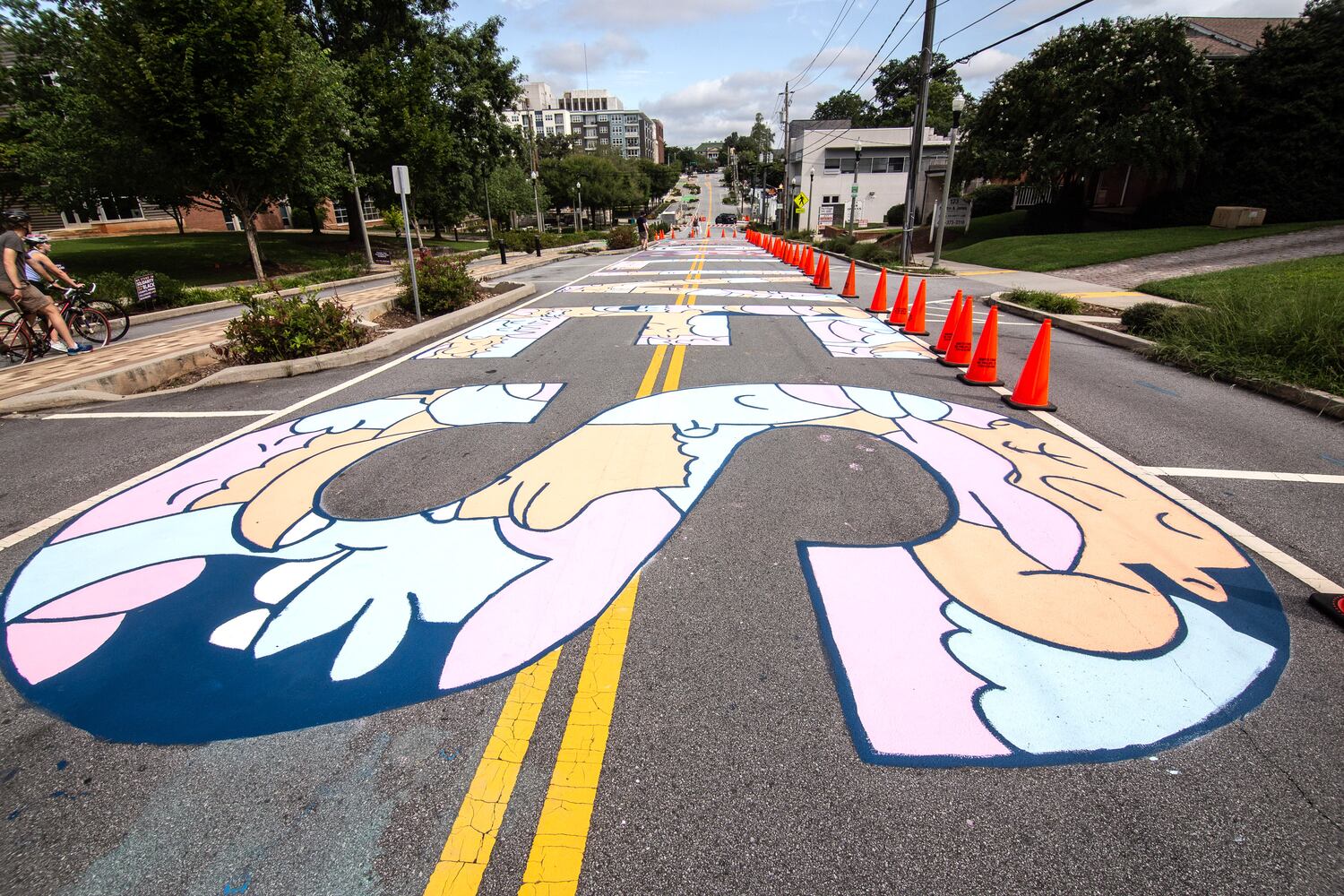 Black Lives Matter street mural