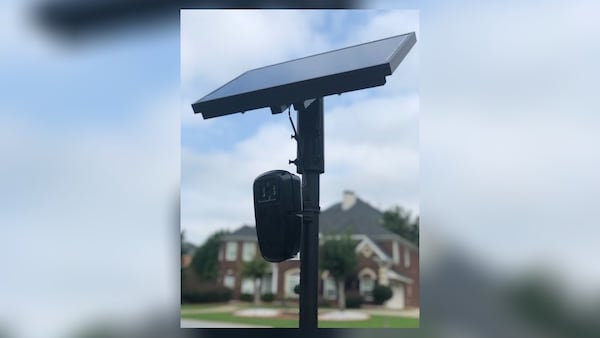 An example of what the solar-powered Flock cameras look like.