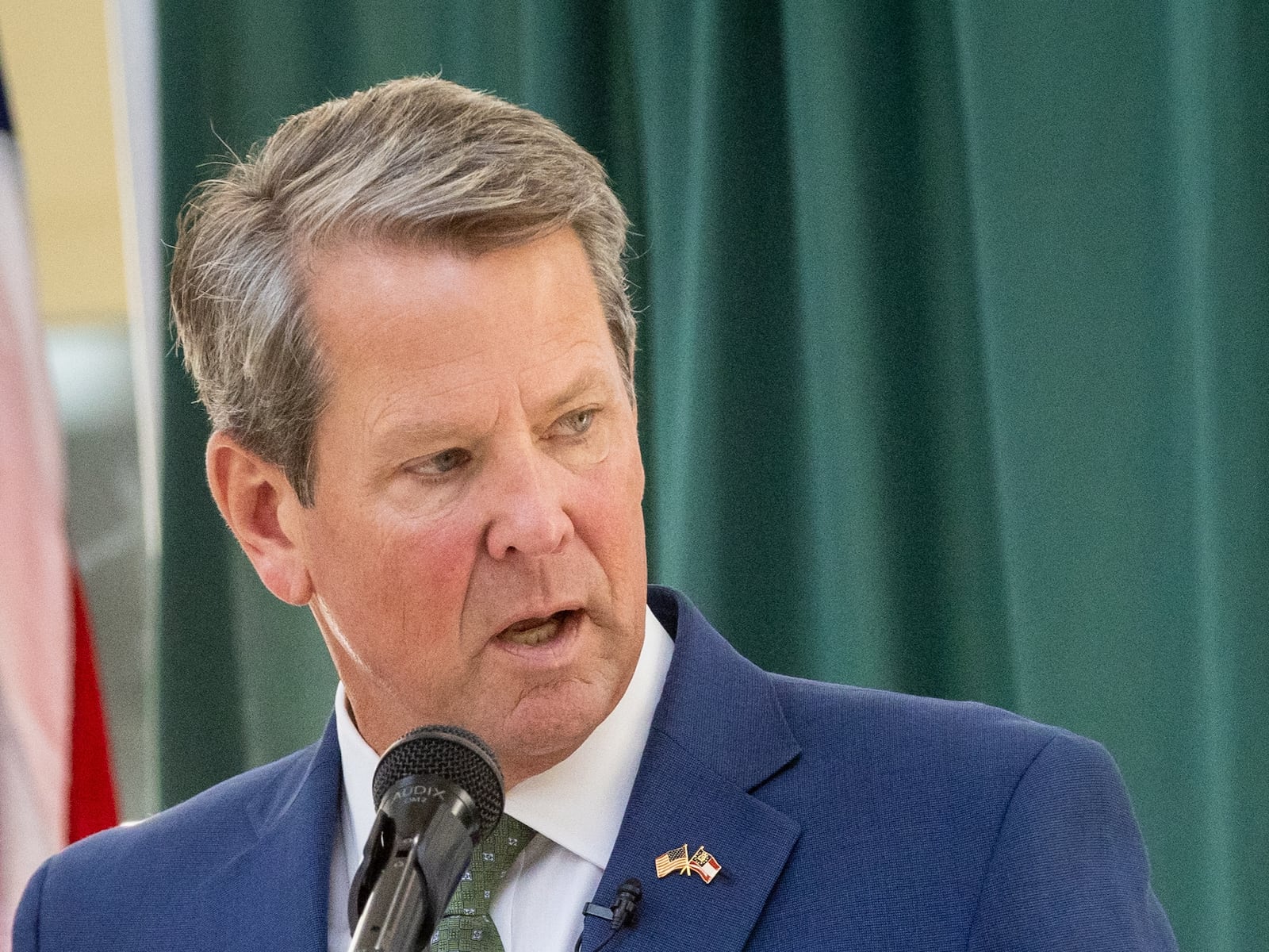 In the past, Gov. Brian Kemp has taken a hands-off approach to Donald Trump, resisting opportunities to criticize the former president. That appears to have changed. (Steve Schaefer / steve.schaefer@ajc.com)