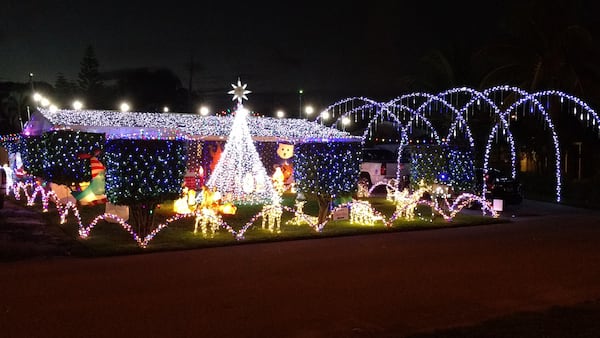 Kevin Olsen's Christmas lights walk-through display. (Kevin Olsen)