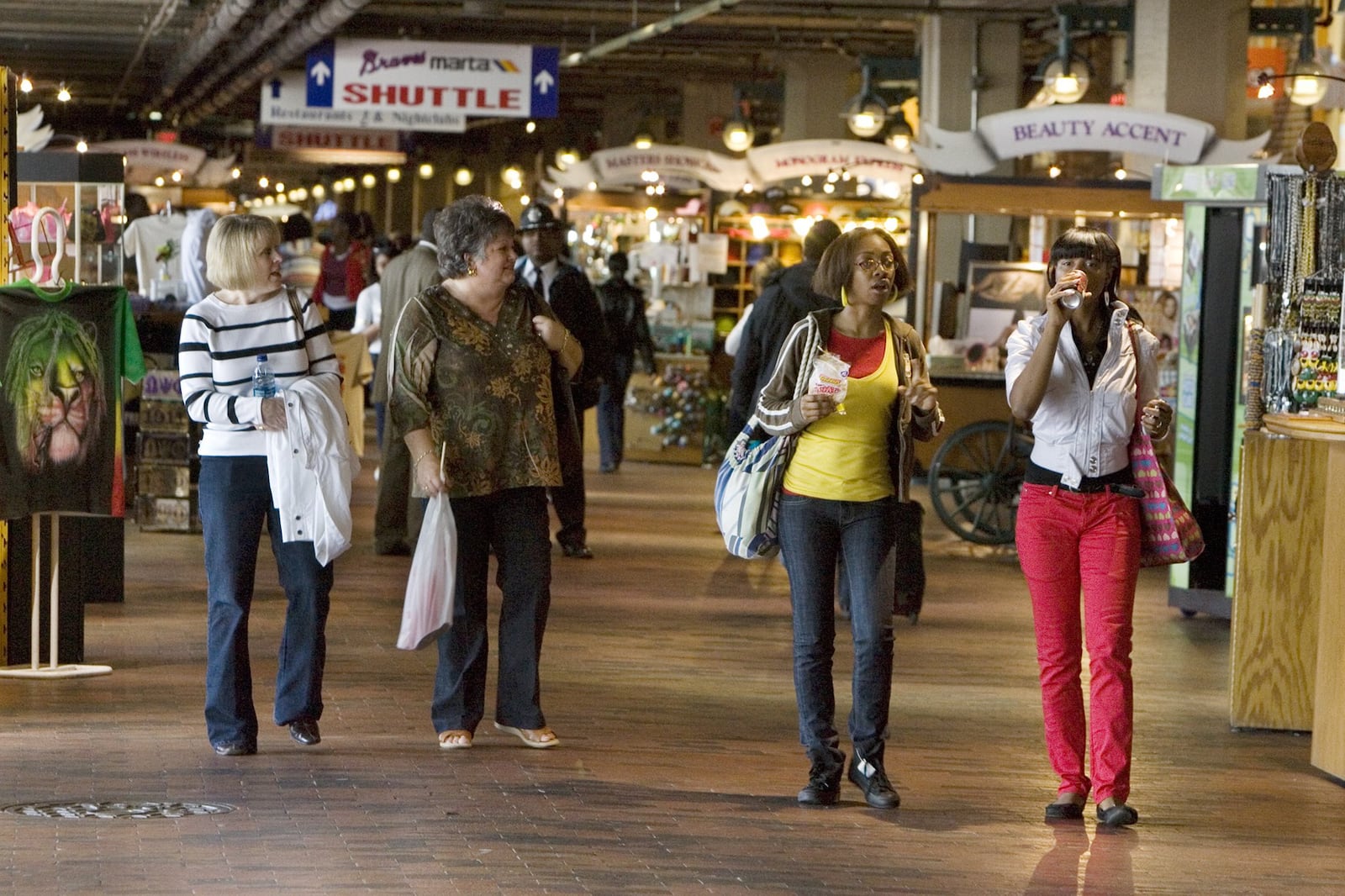 Lower Alabama Street in Underground Atlanta on March 12, 2009. LOUIE FAVORITE / AJC file photo