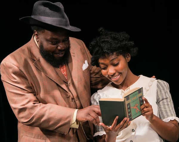 Enoch King appears with Niara Robinson in the stage version of Toni Morrison's novel "The Bluest Eye," continuing through Oct. 17 at Synchronicity Theatre.
Courtesy of Casey Gardner Ford