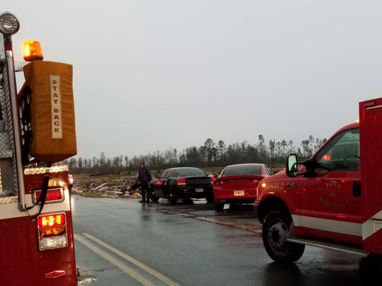 Strong storms moved through Georgia causing deaths and damage