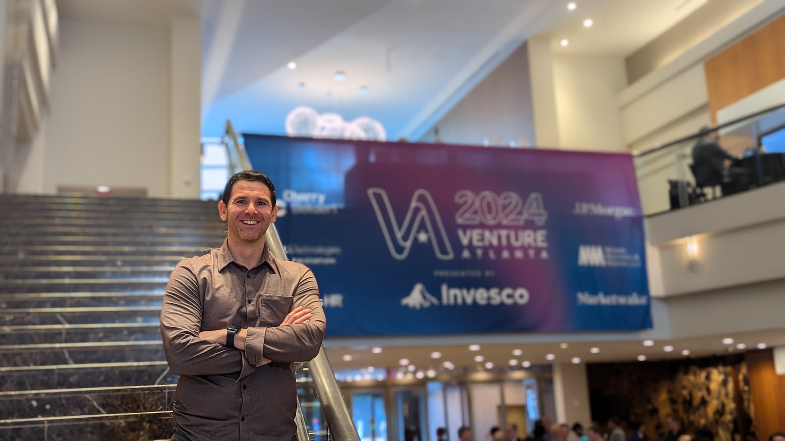 Josh Levy, CEO and co-founder of AI construction software startup Document Crunch, at Venture Atlanta on Wednesday, October 9, 2024.