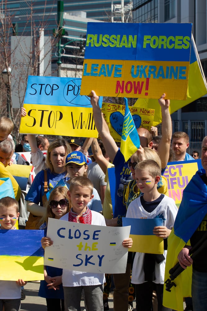 Stand with Ukraine Rally in Atlanta 

