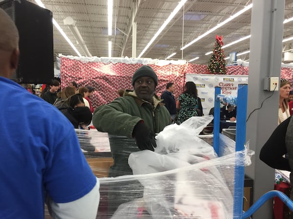  George Thomas works for Society of St. Vincent de Paul Georgia, which helped coordinate the collection and distribution of the toys all across the state. CREDIT: Rodney Ho/ rho@ajc.com