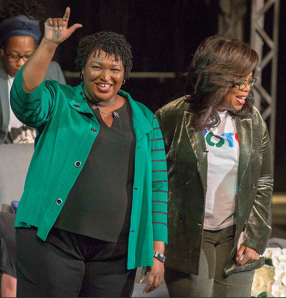 Photos: Oprah campaigns with Stacey Abrams