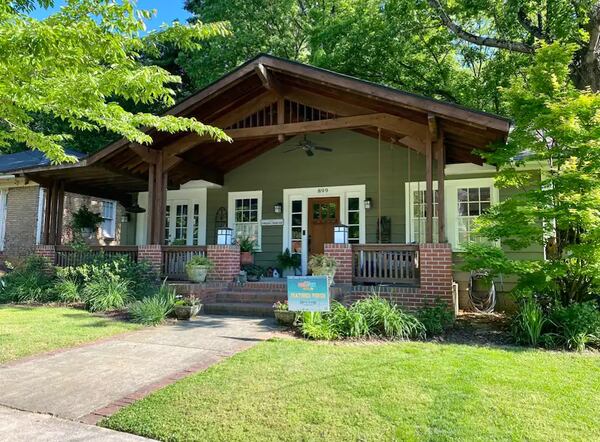 The home Anne Hathaway used as Solene Marchand in the Amazon film "The Idea of You" is an Airbnb in Virginia-Highland. AIRBNB