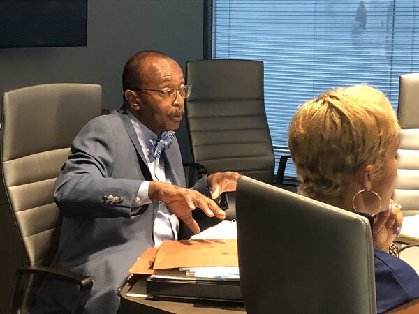 Alvin Kendall, left, an Atlanta area attorney, is a consultant who runs the daily operations of the Atlanta Fulton County Recreation Authority. Kendall also serves as special counsel for the city of Atlanta on the Gulch redevelopment. Ethics watchdogs say the roles could present a conflict of interest. Other conflicts with the project are also possible. J. SCOTT TRUBEY/STRUBEY@AJC.COM AJC FILE PHOTO