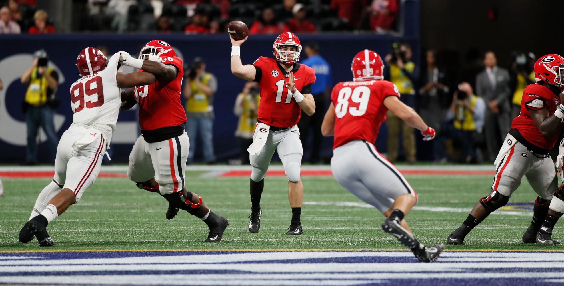 Photos: Bulldogs try to beat Alabama in SEC Championship game