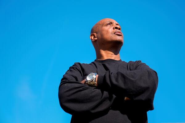 Arlando "Tray" Jones poses for a portrait at his home in Dundalk, Md., Tuesday, March 11, 2025. (AP Photo/Stephanie Scarbrough)