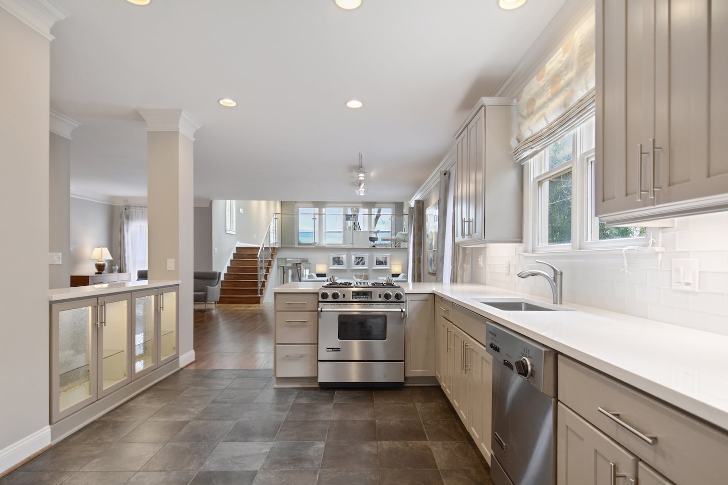 A temperature-controlled wine cellar is possible in this Atlanta home