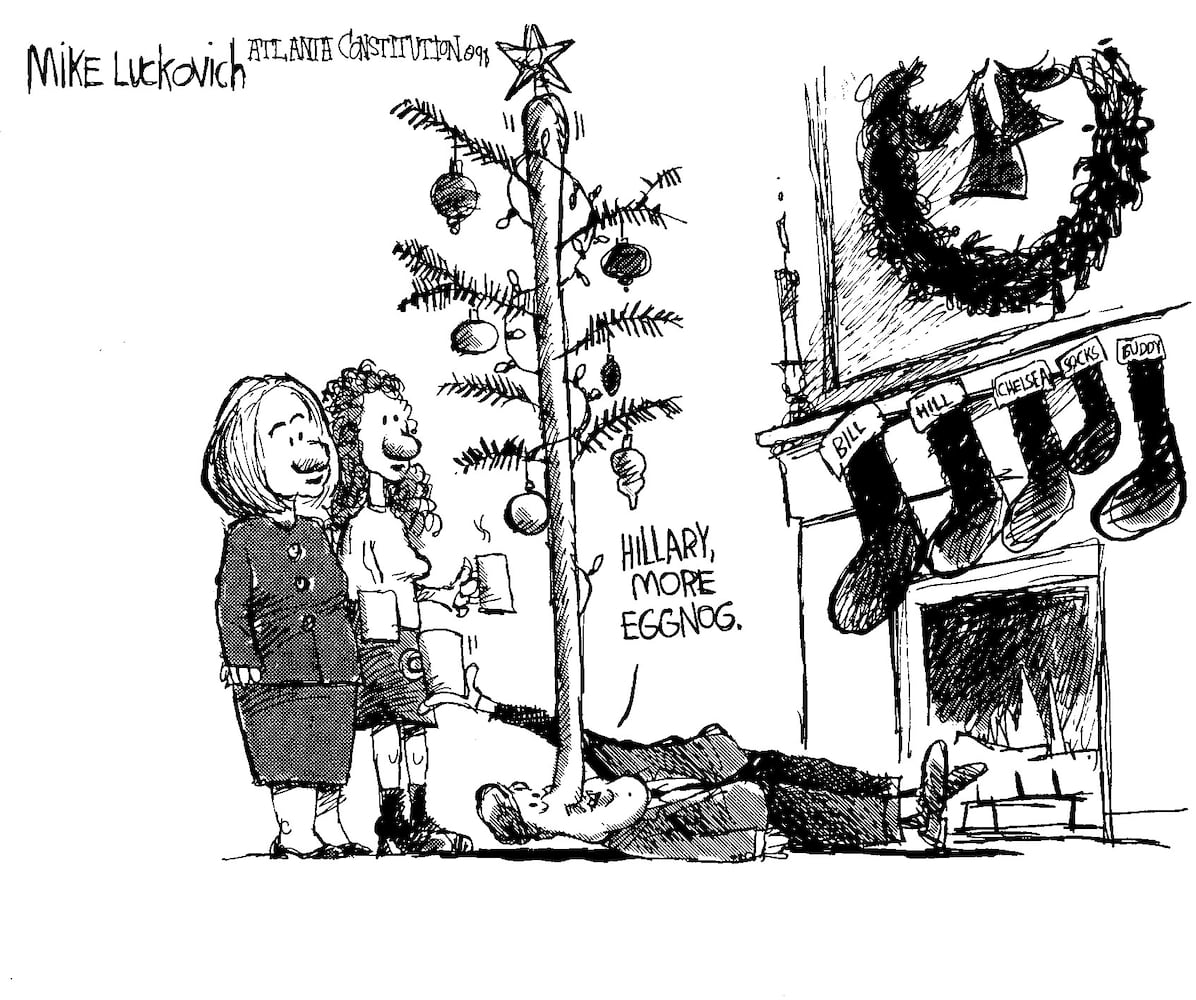 Vintage Hillary Clinton cartoons by AJC's Mike Luckovich