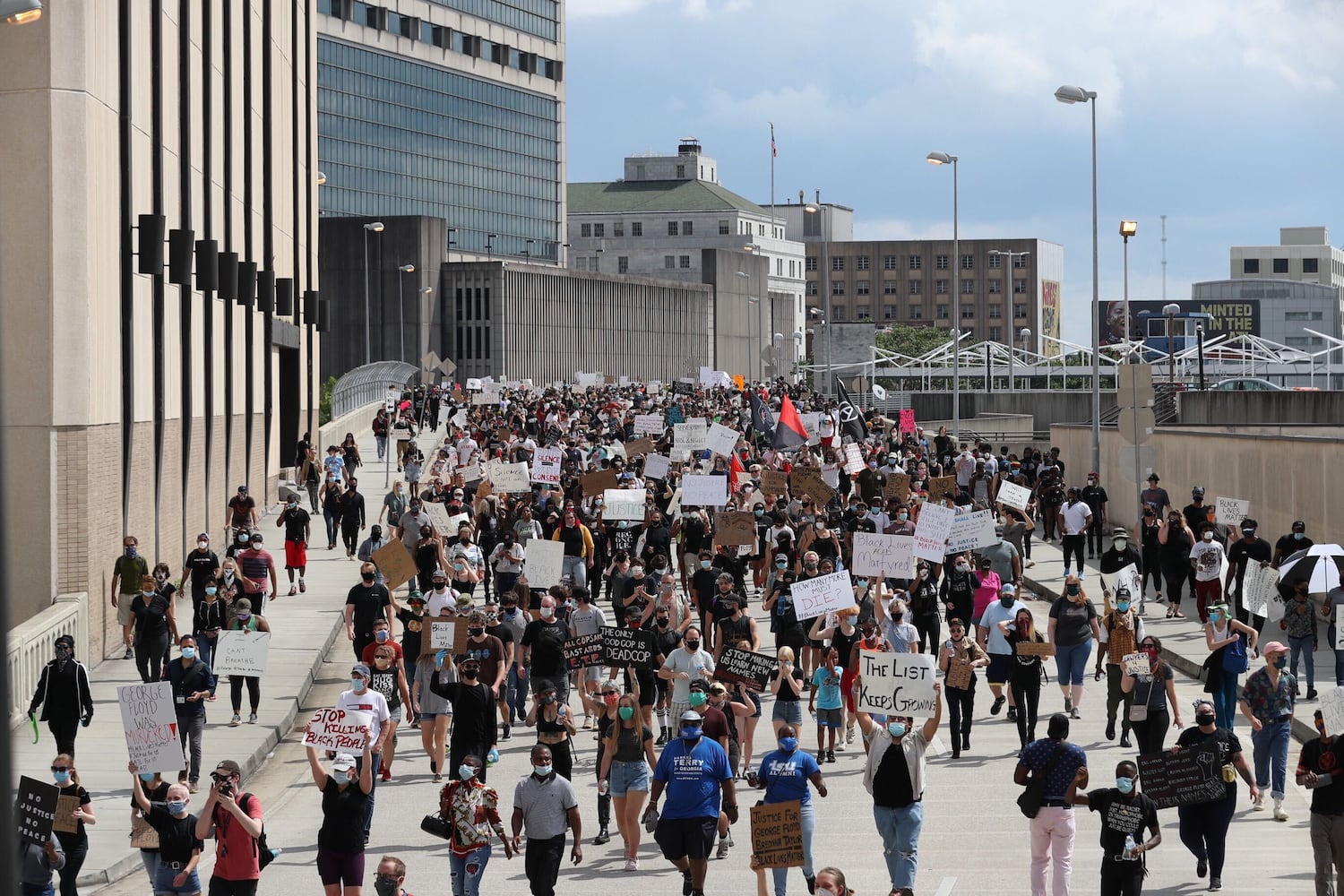 PHOTOS: Rally against police violence draws hundreds to downtown Atlanta