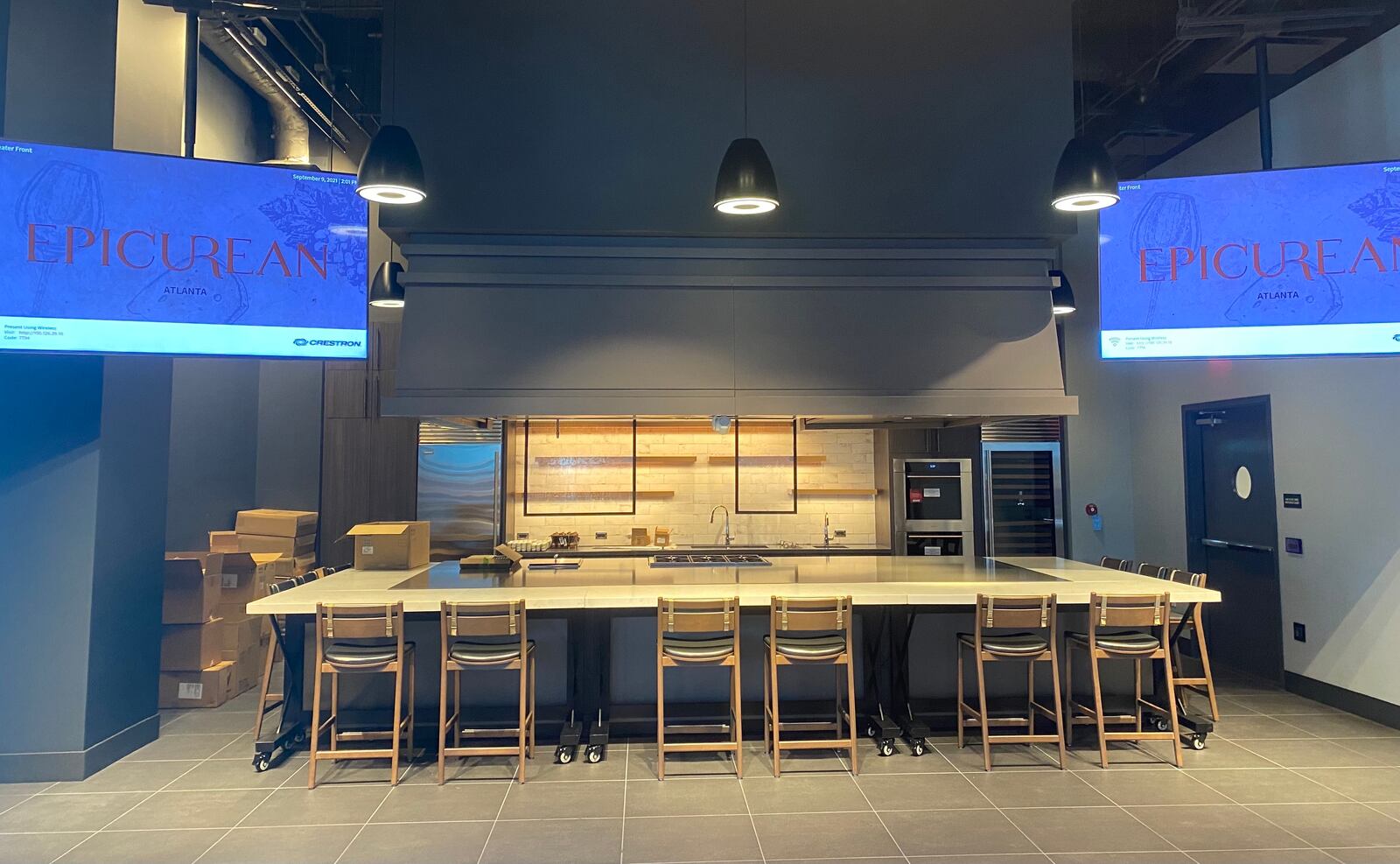 Epicurean Theatre will be used for hands-on cooking classes, dinners and other culinary-focused programming at Epicurean Atlanta. Ligaya Figueras/ligaya.figueras@ajc.com