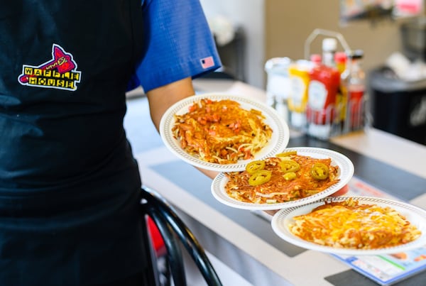 Diced (from left), peppered and covered are some of your hash brown options at Waffle House. CONTRIBUTED BY HENRI HOLLIS