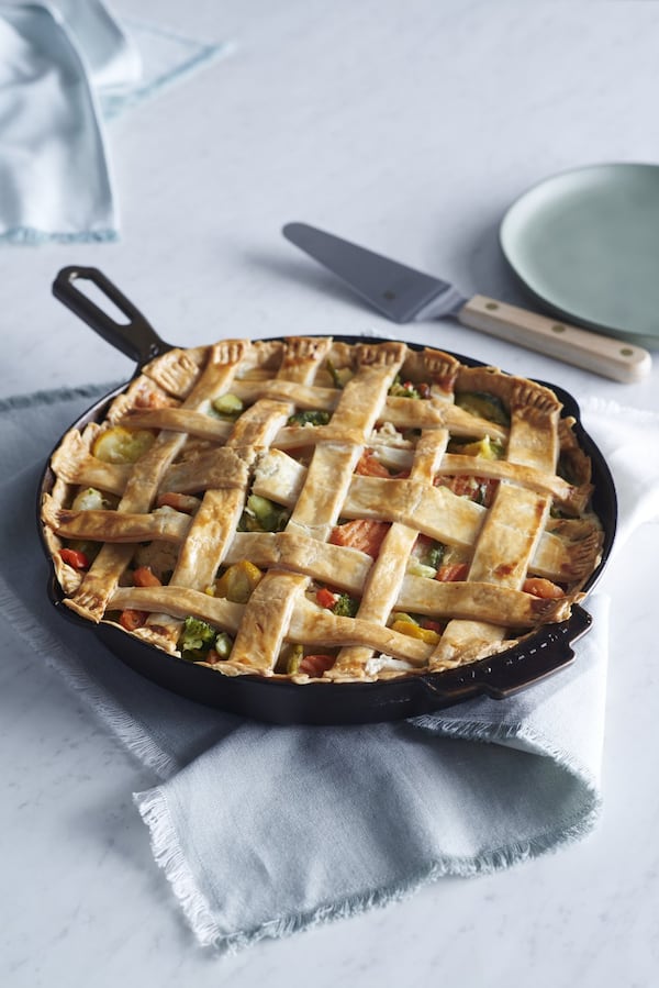 This skillet chicken pot pie is from Anne Byrn, author of “Skillet Love: From Steak to Cake.” CONTRIBUTED BY DANIELLE ATKINS