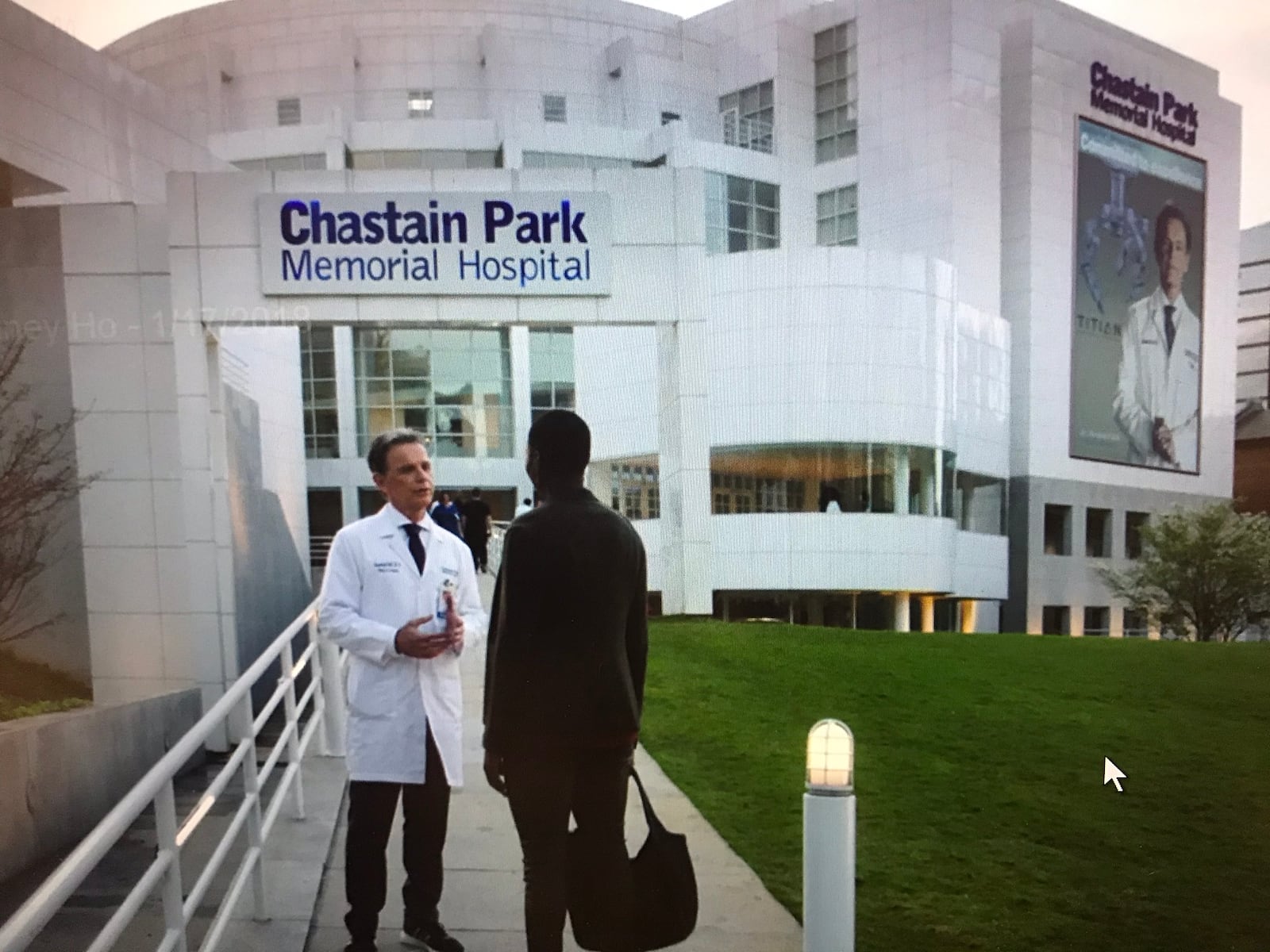  The fictional exterior of the hospital on Fox's "The Resident."