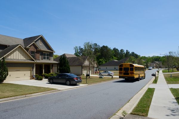 A subdivision in the proposed area of the city of Lost Mountain in Cobb County is seen on Wednesday, April 20, 2022.   (Arvin Temkar / arvin.temkar@ajc.com)