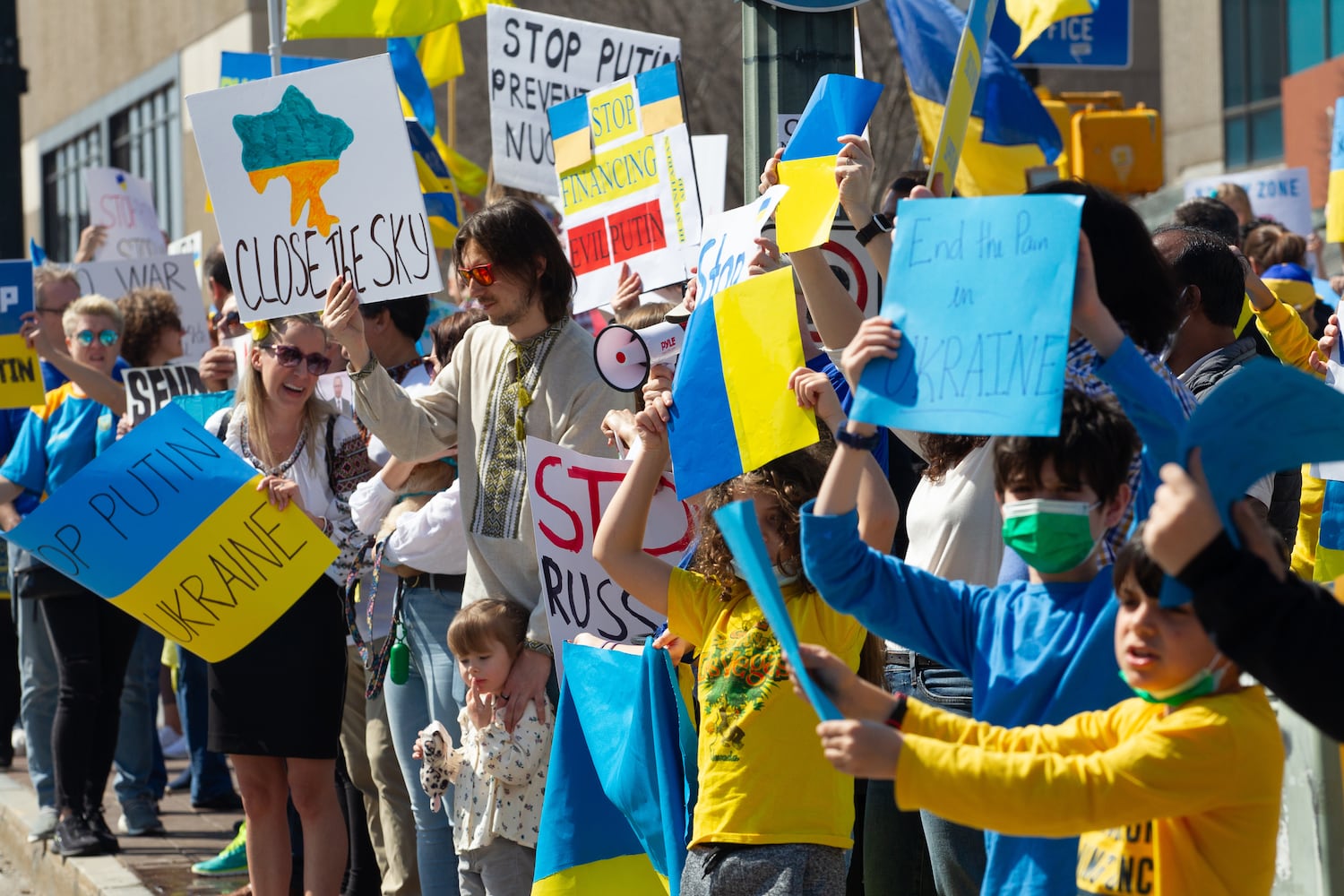 Stand with Ukraine Rally in Atlanta 

