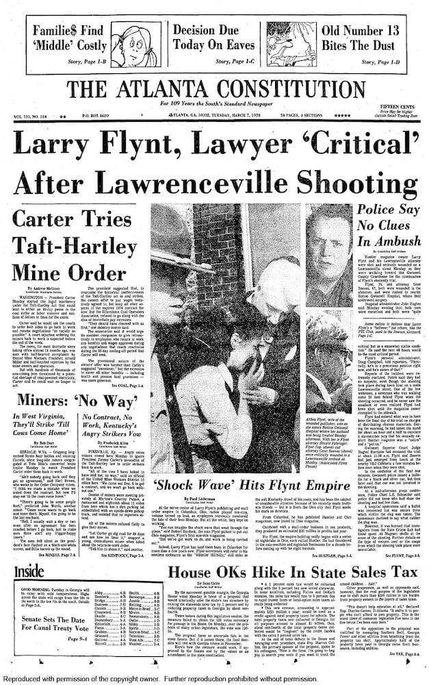 Atlanta Rewind: Larry Flynt shot in Gwinnett