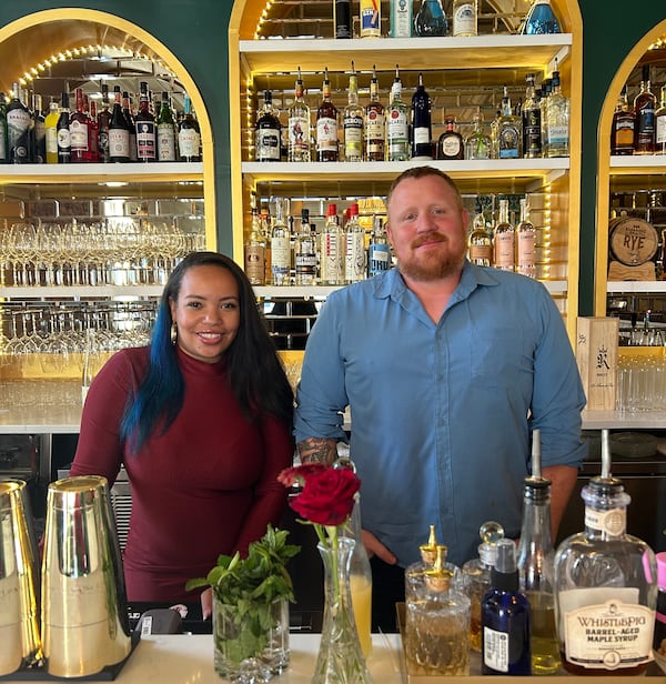 Marietta Proper, a cafe and wine bar serving small plates, opened this week in Marietta Square. Chef and sommelier Jordan Traylor (left) and chef William Adamec (right) created the menu and wine list.