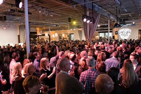  The crowd at Team Hidi, the primary fundraiser for the Giving Kitchen.