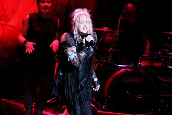 Cyndi Lauper performed songs from her new "Detour" album at Symphony Hall, but didn't neglect her hits. Photo: Melissa Ruggieri/AJC